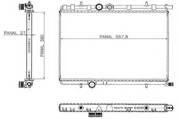 ORDONEZ 1020604815 Радіатор, охолодження двигуна