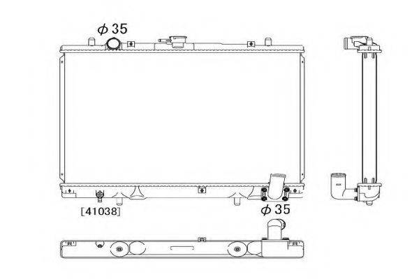 ORDONEZ 2064079 Радіатор, охолодження двигуна