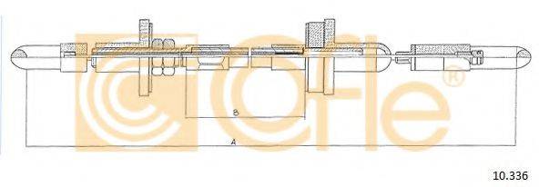 COFLE 10336 Трос, управління зчепленням