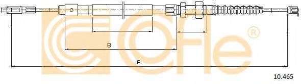 COFLE 10465 Трос, стоянкова гальмівна система