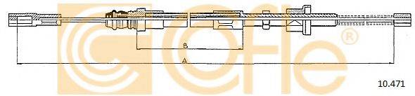 COFLE 10471 Трос, стоянкова гальмівна система
