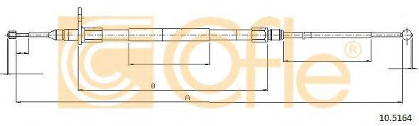 COFLE 105164 Трос, стоянкова гальмівна система