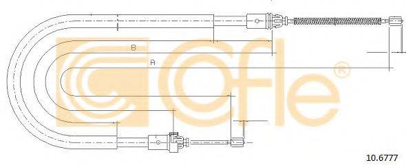 COFLE 106777 Трос, стоянкова гальмівна система