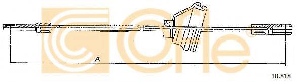 COFLE 10818 Трос, стоянкова гальмівна система