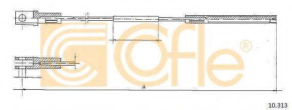 COFLE 10313 Трос, управління зчепленням