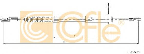 COFLE 109575 Трос, стоянкова гальмівна система