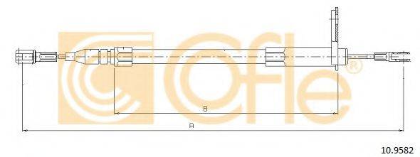 COFLE 109582 Трос, стоянкова гальмівна система