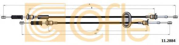 COFLE 112884 Трос, ступінчаста коробка передач