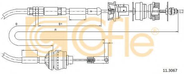 COFLE 113067 Трос, управління зчепленням