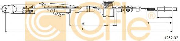 COFLE 125232 Трос, управління зчепленням