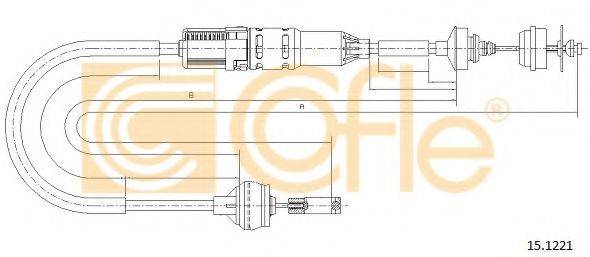 COFLE 151221 Трос, управління зчепленням