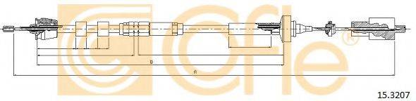 COFLE 153207 Трос, управління зчепленням