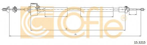 COFLE 153215 Трос, управління зчепленням