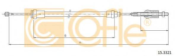 COFLE 153321 Трос, управління зчепленням