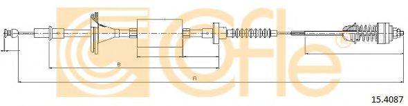 COFLE 154087 Трос, управління зчепленням