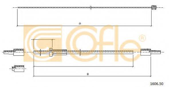 COFLE 160650 Тросик замку капота