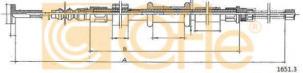 COFLE 16513 Трос, стоянкова гальмівна система