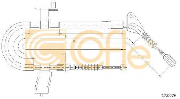 COFLE 170679 Трос, стоянкова гальмівна система