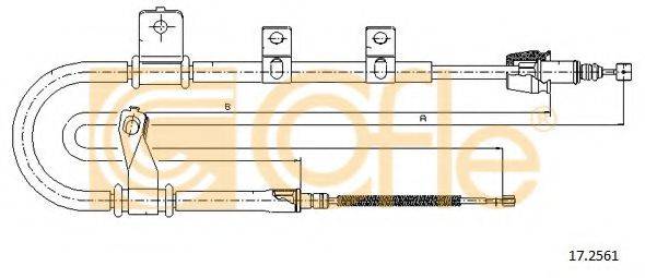 COFLE 172561 Трос, стоянкова гальмівна система