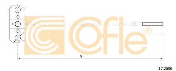 COFLE 172606 Трос, стоянкова гальмівна система