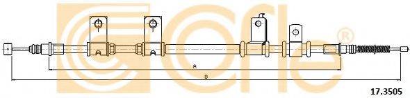COFLE 173505 Трос, стоянкова гальмівна система