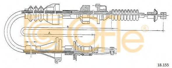 COFLE 18155 Трос, управління зчепленням