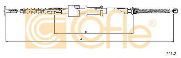 COFLE 2412 Трос, стоянкова гальмівна система
