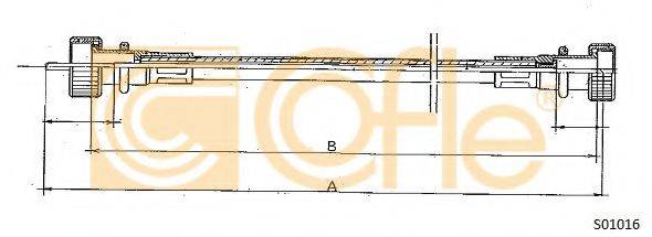 COFLE S01016 Трос спідометра