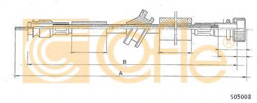 COFLE S05008 Трос спідометра