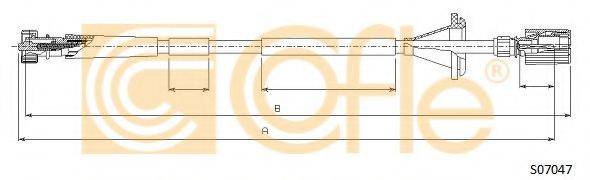 COFLE S07047 Трос спідометра