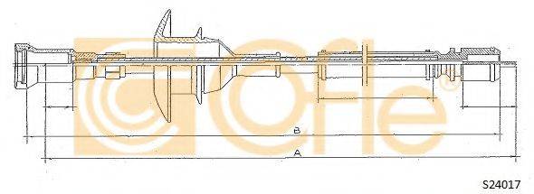 COFLE S24017 Трос спідометра
