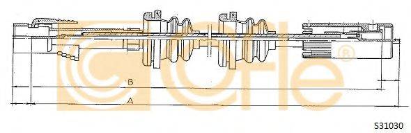 COFLE S31030 Трос спідометра