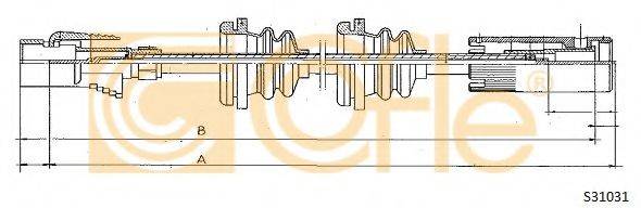 COFLE S31031 Трос спідометра
