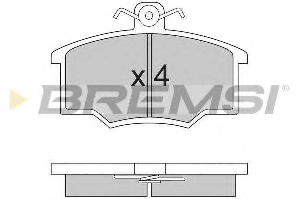 BREMSI BP2143 Комплект гальмівних колодок, дискове гальмо