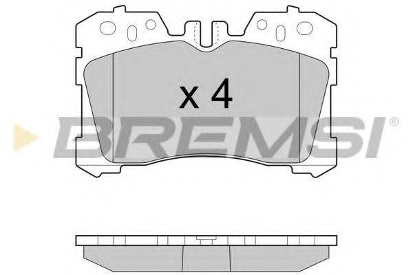 BREMSI BP3462 Комплект гальмівних колодок, дискове гальмо