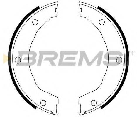 BREMSI GF0246 Комплект гальмівних колодок, стоянкова гальмівна система