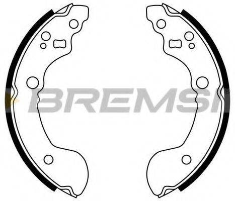 BREMSI GF0860 Комплект гальмівних колодок