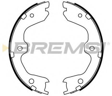 BREMSI GF0869 Комплект гальмівних колодок