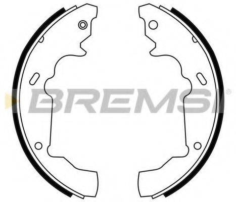 BREMSI GF4780 Комплект гальмівних колодок