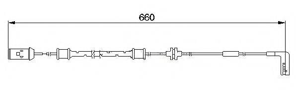 BREMSI WI0560 Сигналізатор, знос гальмівних колодок