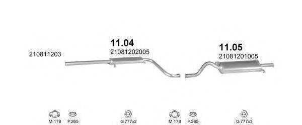 POLMO POLMO04451 Система випуску ОГ