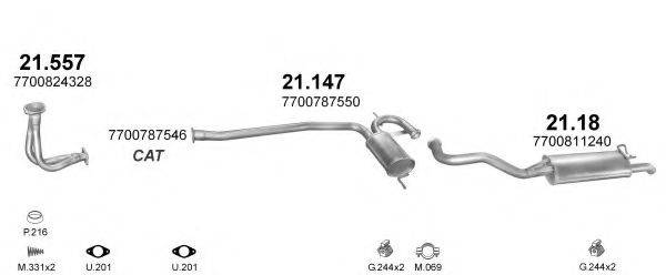 POLMO POLMO08691 Система випуску ОГ