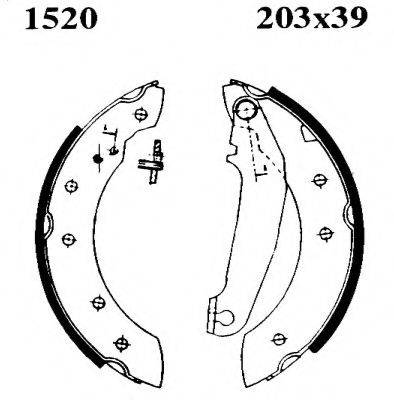 BSF 01520 Комплект гальмівних колодок