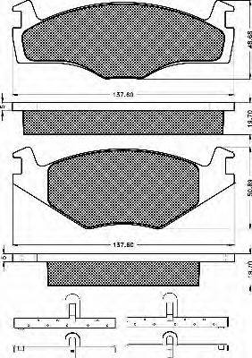BSF 10214 Комплект гальмівних колодок, дискове гальмо