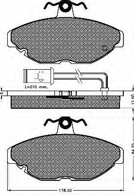 BSF 10220 Комплект гальмівних колодок, дискове гальмо