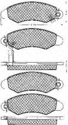 BSF 10838 Комплект гальмівних колодок, дискове гальмо