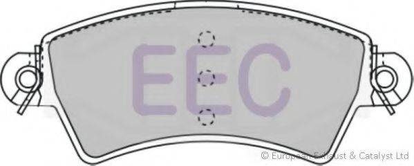 EEC BRP1107 Комплект гальмівних колодок, дискове гальмо