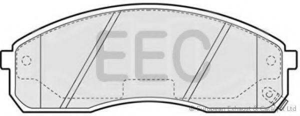 EEC BRP1207 Комплект гальмівних колодок, дискове гальмо