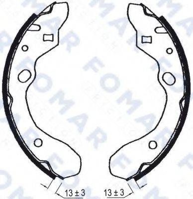 FOMAR FRICTION FO0603 Комплект гальмівних колодок