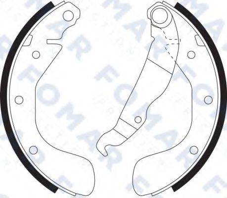 FOMAR FRICTION FO9099 Комплект гальмівних колодок